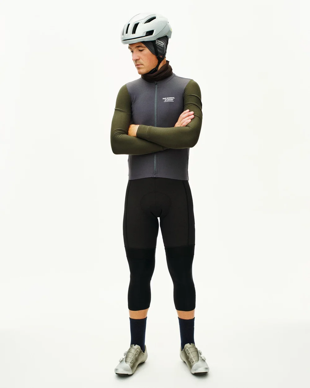 PAS NORMAL STUDIOS Mechanism Long Sleeve Jersey Steel / Dark Olive PAS NORMAL STUDIOS Mechanism Long Sleeve Jersey Steel / Dark Olive